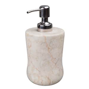 Curvy Natural Marble Liquid Soap Dispenser in Champagne Color