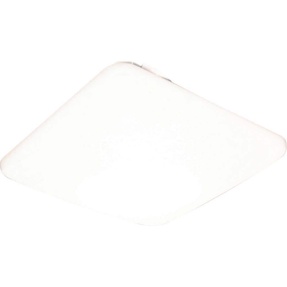 Sleek Contemporary 14" White LED Flush Mount Ceiling Light