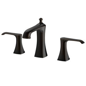 8 in. Widespread 2-Handle Bathroom Faucet Trim Kit in Oil Rubbed Bronze (Valve Included)