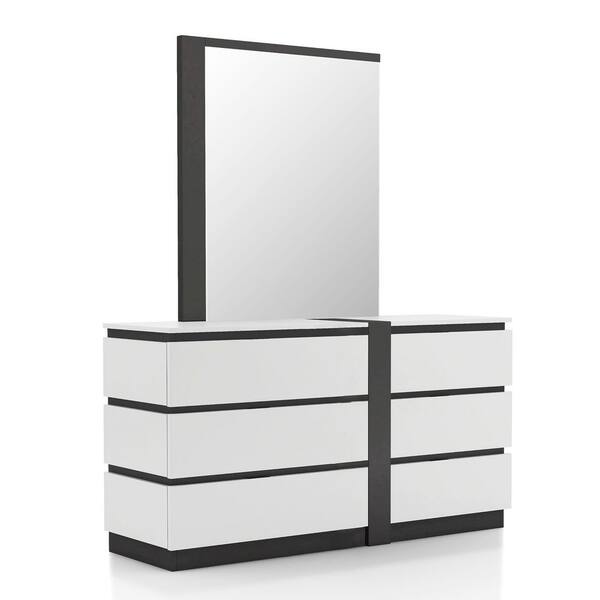 ★★Adairs★★ Atlanta White Black IF1963 Cadmori Black And White Dresser with Mirror From Ashley