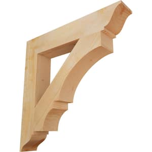 6 in. x 36 in. x 36 in. Douglas Fir Balboa Traditional Rough Sawn Bracket