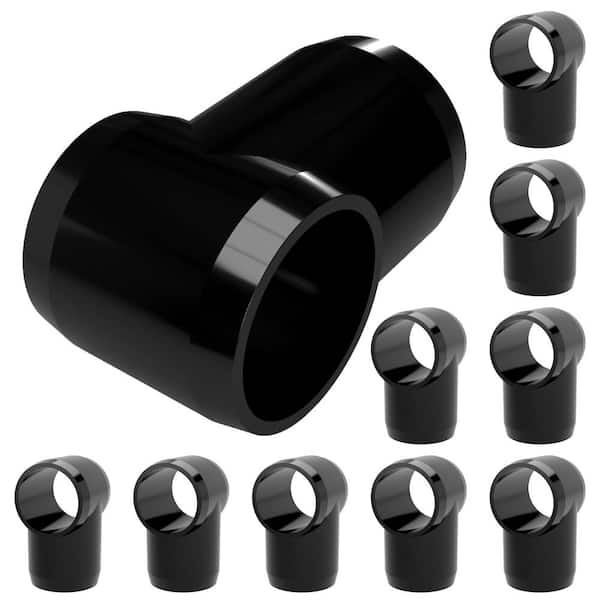 1/2 in. Furniture Grade PVC Slip Sling Tee in Black (10-Pack)