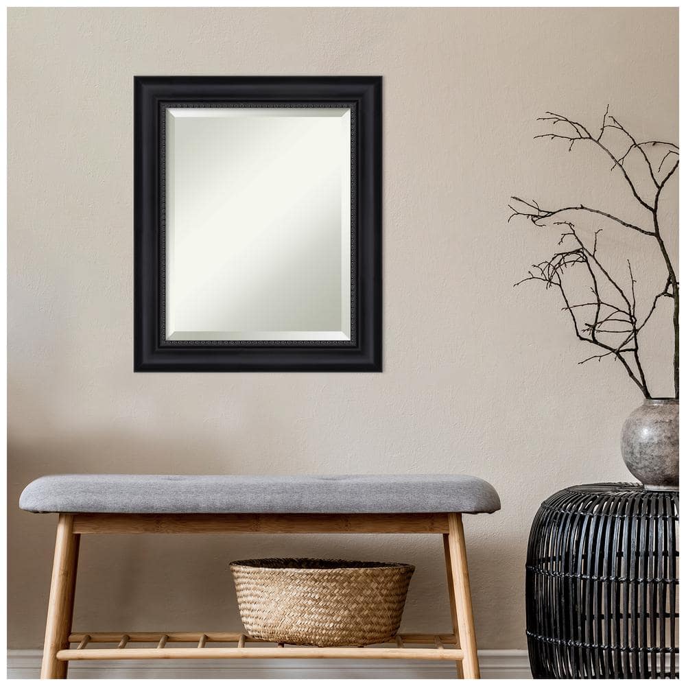 Astor Black Modern Full-Length Rectangular Wall Mirror
