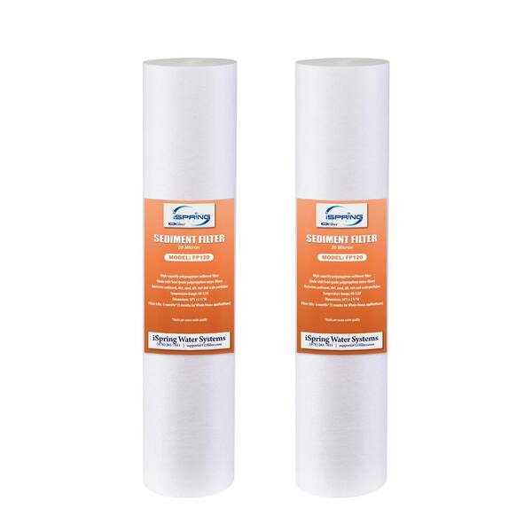 Multi-layer iSpring FP120X4 20 micron 10 x 2.5 Universal Sediment Filter Cartridges 4-Pack Multi-layer iSpring FP120X4 20 micron 10 x 2.5 Universal Sediment Filter Cartridges 4-Pack