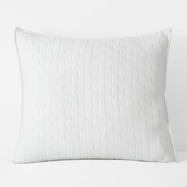 The Company Store Air Layer White Cotton Euro Sham