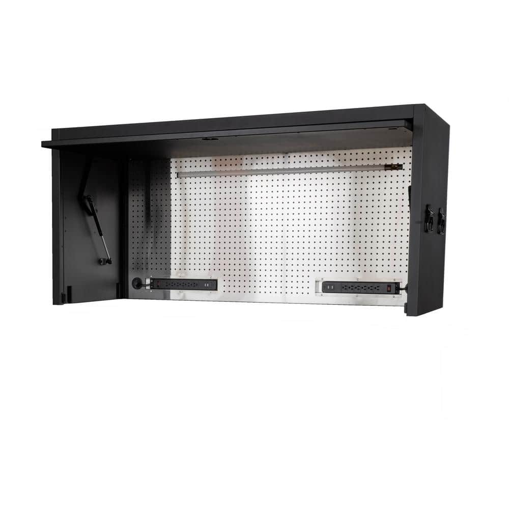 Modular Tool Storage Heavy Duty 62 in. W x 24 in. D Matte Black Top Tool Ch