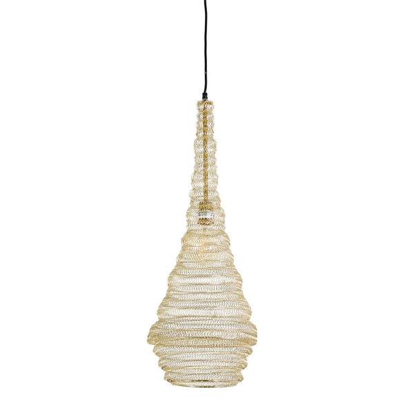 Litton Lane 1 Light Gold Metal Pendant