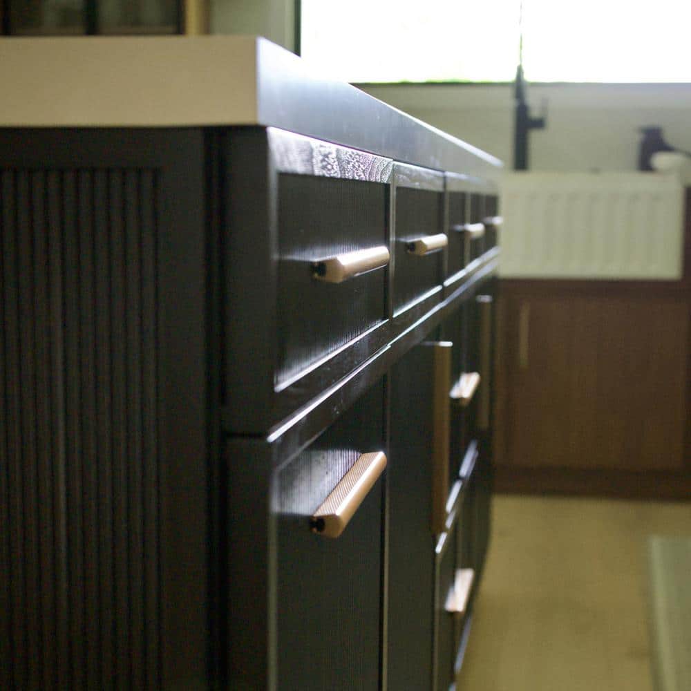 Modern Arch Adjustable Bronze Cabinet Drawer Pulls with Mounting Hardware