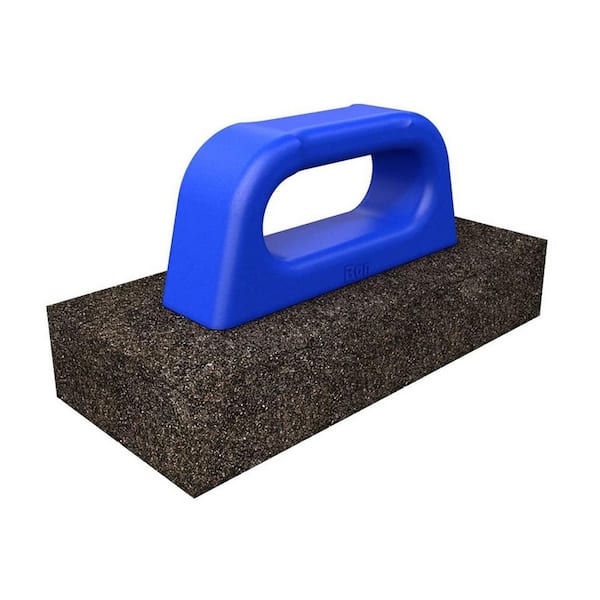 Bon Tool 8 in. x 3-1/2 in. x 3/4 in. No Flute Rub Brick with Plastic Handle