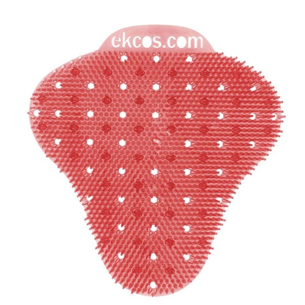 EKCOS INNOVATIONS Melon Fragrance Anti-Splash Red Urinal Screen (6 per Box)