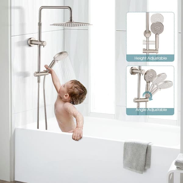 【SISANDI】UNDERWIRE rain shower size3 タグ付 YASINU 9-Spray Wall Mount Dual Rain Shower Head and Handheld