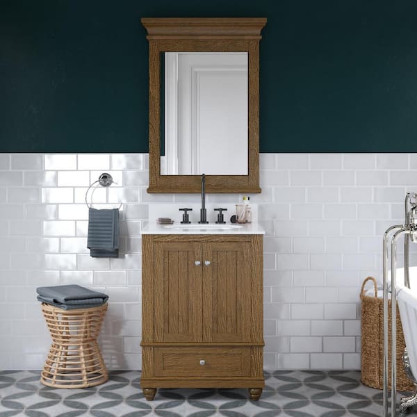 Tehila 24 In Natural Rustic Bathroom, Backsplash For Bathroom Vanity Home Depot