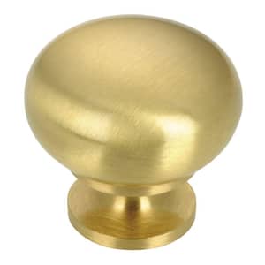 Varennes Collection 1-1/4 in. (32 mm) Satin Brass Traditional Cabinet Knob