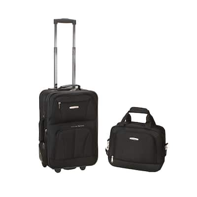 U.S. Traveler Forza Navy Softside Rolling Suitcase Luggage Set (2-Piece)  US08141N - The Home Depot