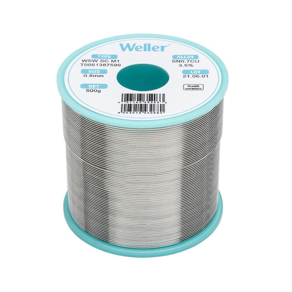Weller SC M1 Solder Wire, 0.8 mm, 500g
