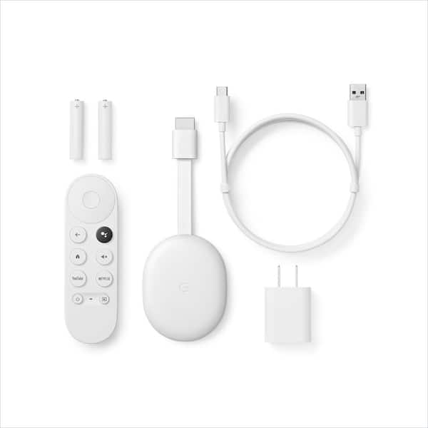 Chromecast with Google TV - Streaming Entertainment in 4K HDR - Snow