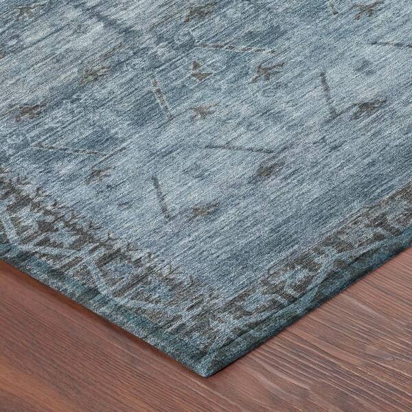 Chantille Machine Washable Indoor/Outdoor Abstract ACN2724 Blue 10 ft. x 14 ft. Area Rug