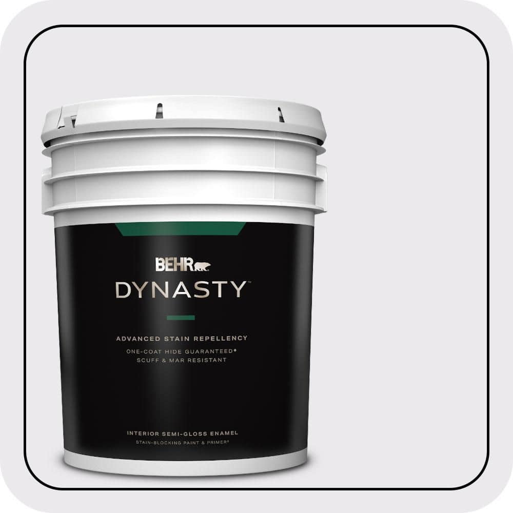5 gal. #PPL-22 Dried Lavender Semi-Gloss Enamel Interior Stain-Blocking Paint & Primer price history on PriceWatchPro