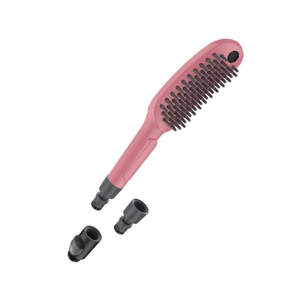 Hansgrohe Dog Shower 3-Spray Patterns with 1.75 GPM 5 in. Wall Mount Handheld Shower Head in Pink
