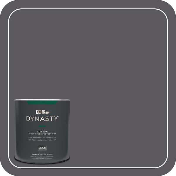 BEHR DYNASTY 1 qt. #MQ5-02 Dark Shadows Semi-Gloss Exterior Stain-Blocking Paint & Primer