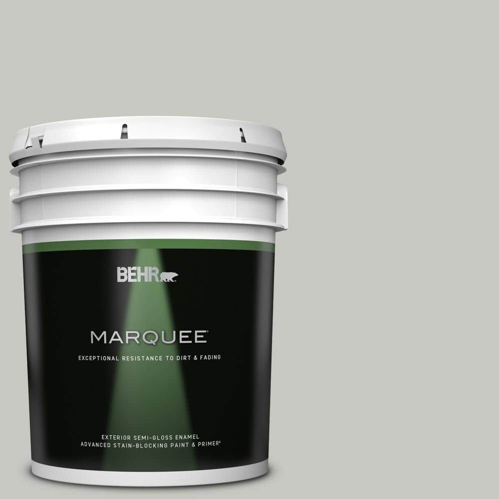 BEHR MARQUEE gal. #MQ2-59 Silver City Semi-Gloss Enamel Exterior Paint   Primer 545005 The Home Depot