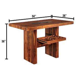 Bonneville II Brown Cherry Counter Height Table