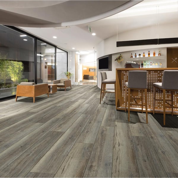 Melrose Oak Barnwood 3/8 in. T x 1-3/4 in. W x 94 in. L Reducer Molding