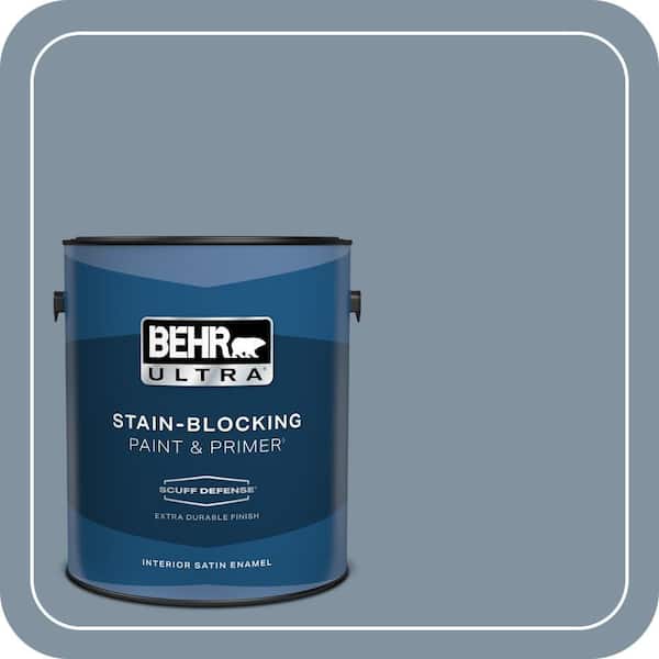 BEHR ULTRA 1 gal. #PPU14-06 Coastal Vista Extra Durable Satin Enamel Interior Paint & Primer