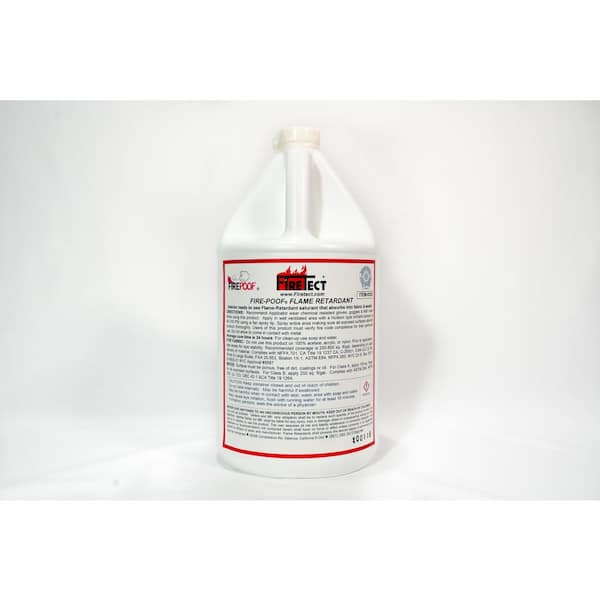 Fire-Poof 1 gal. Clear Interior Fireproofing Flame Retardant Liquid Spray  for Fabric and Raw Wood