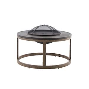 Hampshire Place Round Metal Outdoor Firepit Table