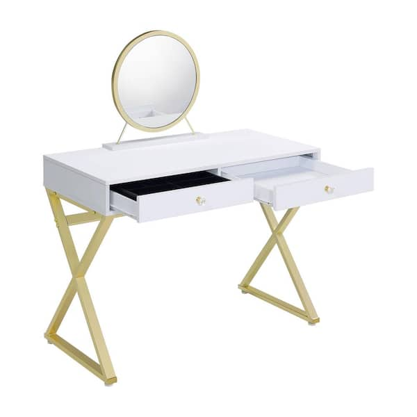 dressing table gold legs