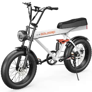 Electric Bike for Adults 500W, 20 in. Fat Tire Ebike 31 MPH and 50 to 60 Miles Commuter E Bike 48V 20Ah Electric Bicycle