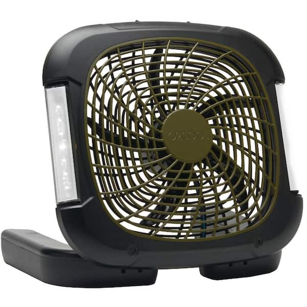 Good Looking battery operated fan light combo O2cool 10 In Portable Camping Fan With Lights Battery Powered Led Lighting Fd10018l The Home Depot