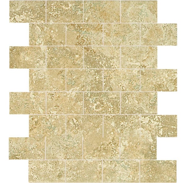 Daltile Fantesa Cameo 12 in. x 12 in. x 8 mm Glazed Porcelain Mosaic Floor and Wall Tile (1 sq. ft. / piece)