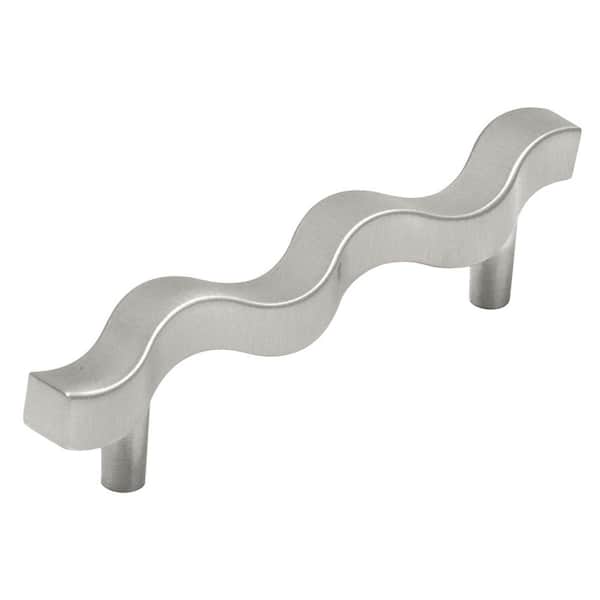 Euro-Contemporary 96 mm Satin-Nickel Center-to-Center Pull