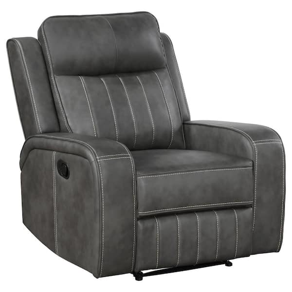 Coaster Raelynn Gray Upholstered Recliner Chair