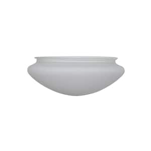 Hugger 52 in. Brushed Nickel Ceiling Fan Opal Frosted Replacement Glass