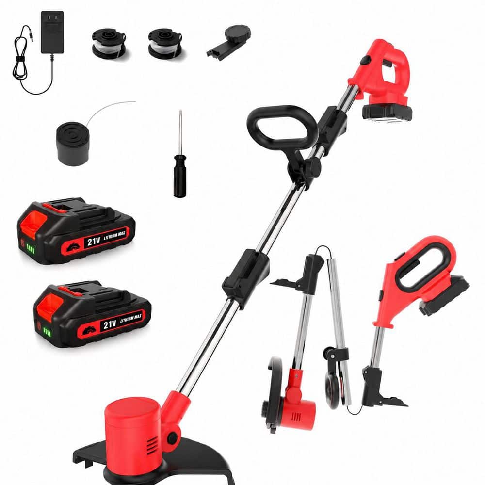12 in. Edger Cordless 2 in 1 String Trimmer Lightweight Auto-Feed Electric Weed Wacker Grass Cutter Lawn Tool price history on PriceWatchPro