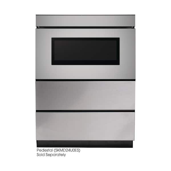 Smart 24 in. 1.2 cu. ft. 950 Watt Microwave Drawer in Stainless Steel