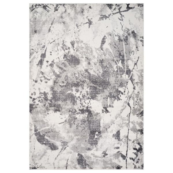 8 ft. x 11 ft. Blue, Gold Medallion Washable Area Rug