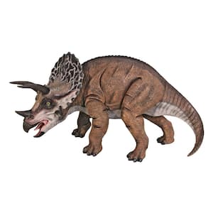 20.5 in. H Triceratops Scaled Dinosaur Garden Statue