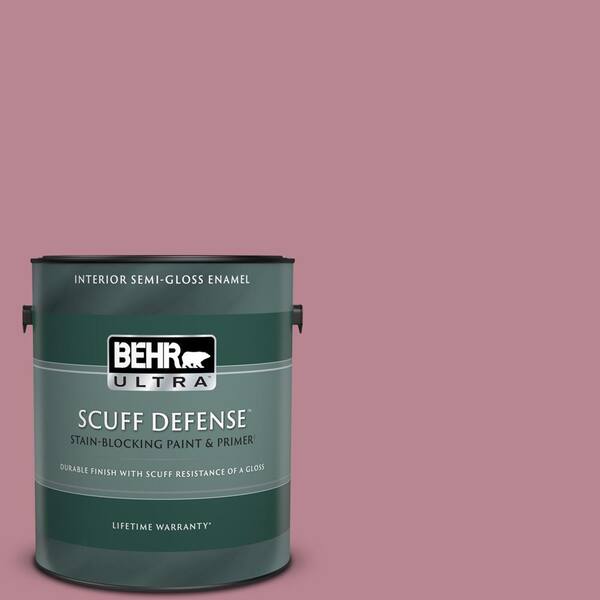 BEHR ULTRA 1 gal. #BIC-19 Berry Blush Extra Durable Semi-Gloss Enamel Interior Paint & Primer