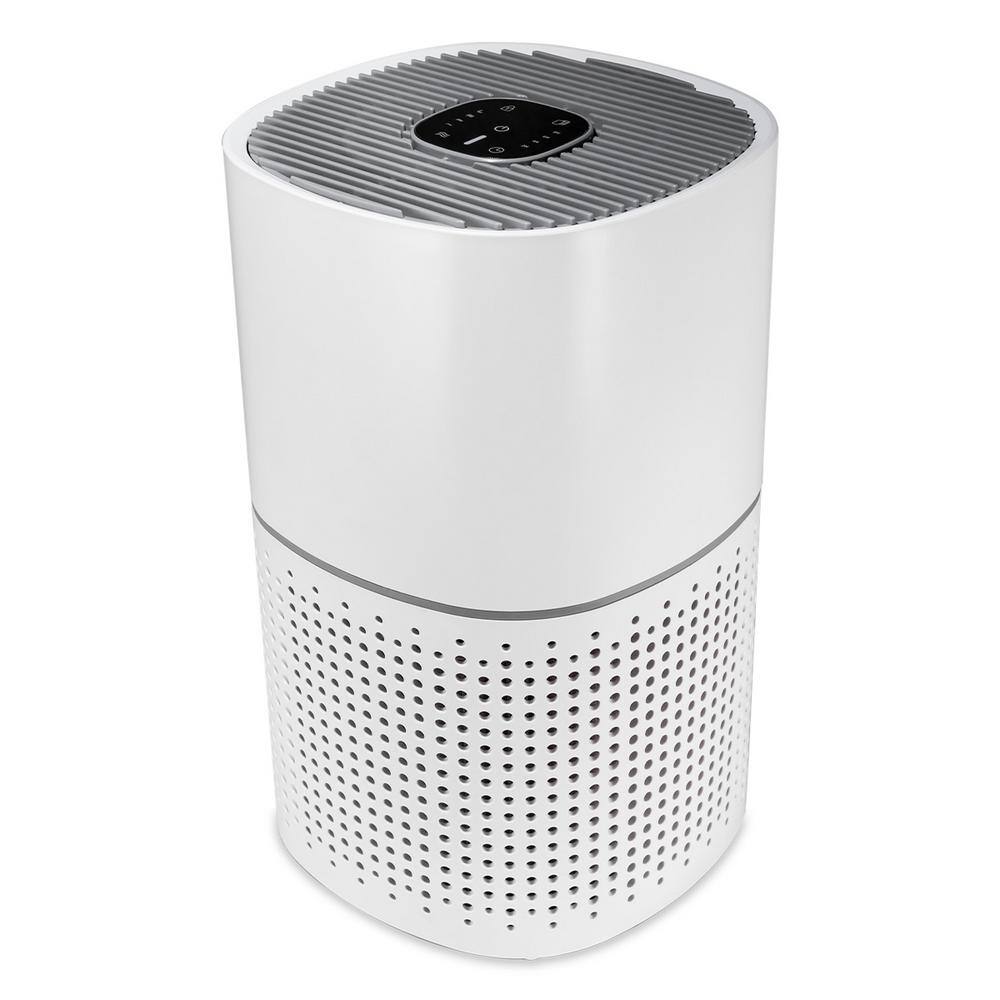 QuFresh 3Stage Filtration HEPA Desk Air Purifier in White QFAP210