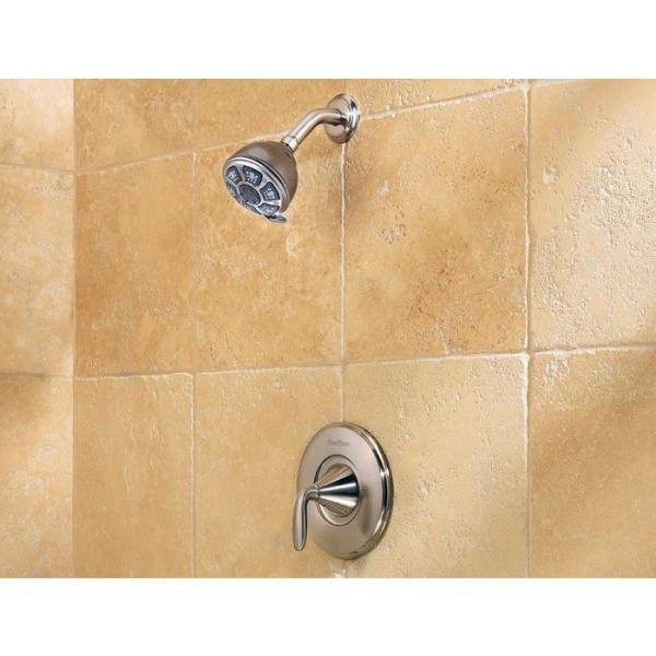 Pasadena Single-Handle 4-Spray Tub and Shower Faucet in Brushed Nickel (Valve Included)