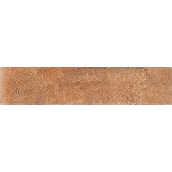 Cotto Revival Rust 2 in. x 4 in. Matte Porcelain Floor and Wall Tile Sample