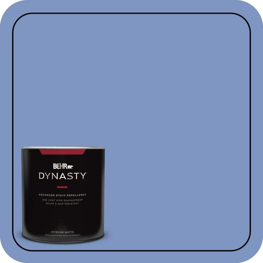 1 qt. #M540-5 Blue Satin One-Coat Hide Matte Interior Stain-Blocking Paint & Primer price history on PriceWatchPro