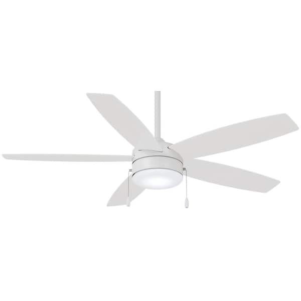 MINKA-AIRE Airetor 52 in. Integrated LED Indoor Flat White Ceiling Fan with Light