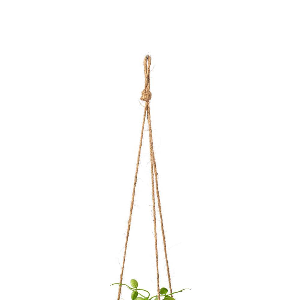 29" Green Artificial Mini Leaf Ivy in Hanging Pot