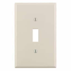 1-Gang Midway Toggle Nylon Wall Plate, Light Almond (10-Pack)