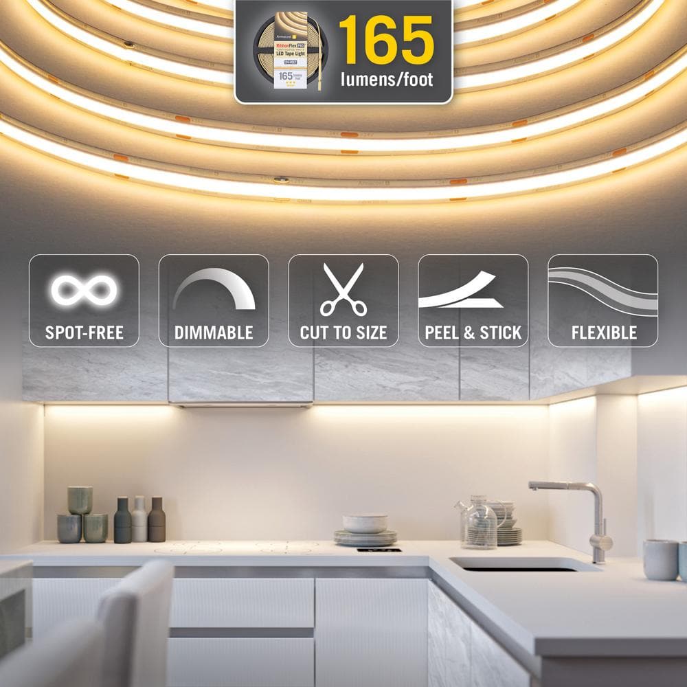 RibbonFlex Pro 8-Foot Warm White LED Tape Light
